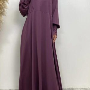 Abaya Violette élégante pour femmes