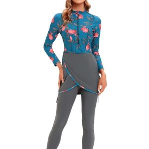 Burkini Fleur d’Azur 3 pièces élégant et confortable