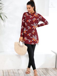 Burkini 3 pièces Flora avec motif floral élégant