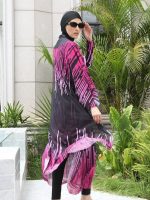 Burkini fuchsia, ensemble complet pour la plage et la piscine