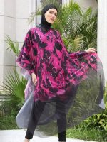 Burkini 4 pièces Flamboyance Rose, élégant et coloré