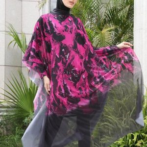 Burkini 4 pièces Flamboyance Rose, élégant et coloré