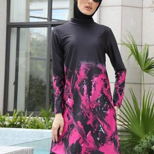 Burkini à motifs floraux, conçu pour le confort