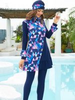 Modèle de burkini moderne en trois parties