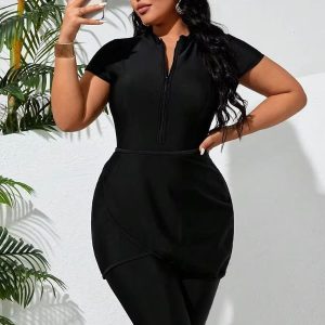 Burkini moderne noir 3 pièces Malaga