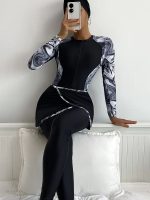 Ensemble burkini noir 3 pièces, style Marbella