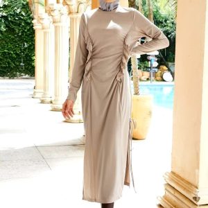 Burkini moderne Jasmina en couleur beige