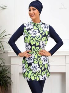 Ensemble de burkini Florina pour une protection optimale au bord de l'eau
