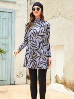 Ensemble de burkini Lavandia, conçu pour la plage et le bain