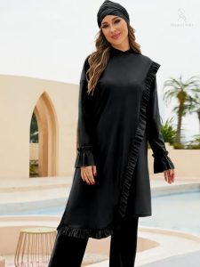 Burkini plage Rokaya pour une baignade confortable et stylée