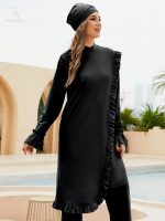 Modèle Rokaya, burkini élégant pour la plage et la piscine