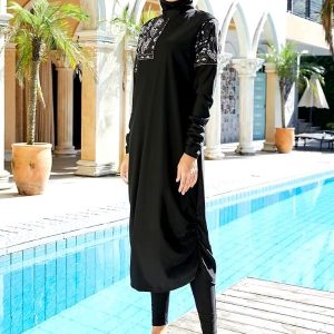 Burkini plage Yamina pour une baignade confortable et élégante
