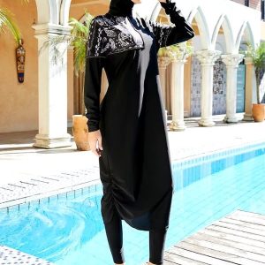 Burkini Yamina, protection solaire et style pour vos journées à la plage