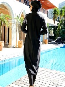 Mode de bain modeste avec le Burkini plage Yamina, idéal pour l'été