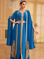 Caftan algérien mariage Azur Doré