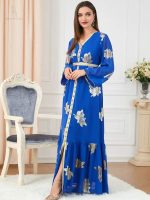 Caftan élégant pour mariages en bleu