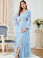 Caftan algérien mariage Ciel Doré élégant