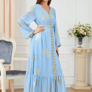 Caftan mariage traditionnel algérien en teintes dorées