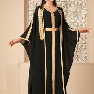 Caftan algérien mariage Noir Majesté