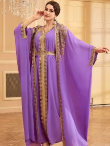 Caftan traditionnel algérien pour cérémonie nuptiale