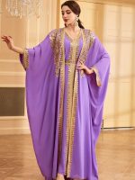 Modèle de caftan "Perle de l’Améthyste" en améthystes