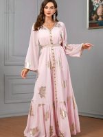 Caftan algérien mariage Rose Perlé