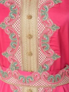 Caftan "Rose Zéphyr", parfait pour les noces