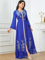 Robe longue bleu royal pour occasions spéciales