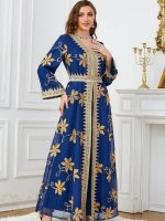 Caftan mariage aux motifs étoilés