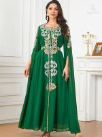 Caftan mariage Émeraude Royale élégant et raffiné