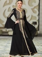 Caftan mariage noir, style sophistiqué et chic