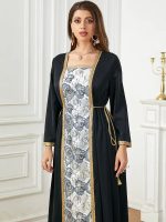 Robe de mariage en caftan noir classique
