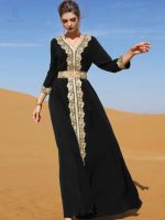 Noir Sahara, caftan de mariage pour une allure unique