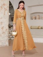 Caftan Or Impérial pour cérémonie spéciale
