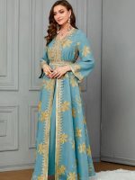 Modèle de caftan mariage avec des détails délicats