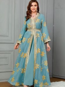 Caftan féminin pour un mariage sous le signe de l'élégance