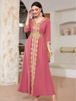 Caftan mariage Rose Antique élégant et raffiné