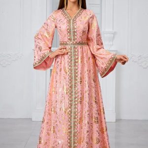 Caftan mariage Rose Royal élégant et raffiné