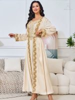 Caftan marocain Douriya El Qasr élégant et traditionnel