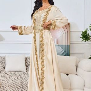 Caftan marocain Douriya El Qasr élégant et traditionnel