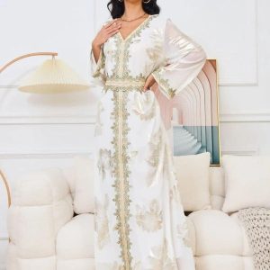 Caftan marocain Éclat de Perle élégant et raffiné
