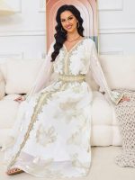 Caftan Éclat de Perle, style marocain unique et tendance