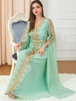 Caftan Émeraude, parfait pour des occasions spéciales
