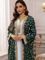 Caftan émeraude pour une allure sophistiquée