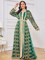 Caftan marocain Émeraude des Oasis