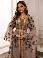 Caftan fait main, inspiration argan, mode orientale