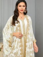 Caftan marocain Lalla Nour, couleur vibrante et chic