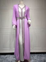 Caftan marocain Lavande Royale