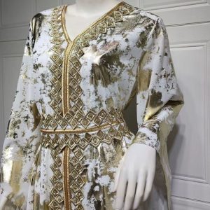 Caftan Layla, style marocain raffiné et coloré