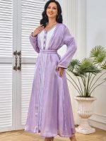 Caftan Lila, robe traditionnelle marocaine, style andalou